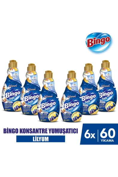Soft Konsantre Çamaşır Yumuşatıcısı Lilyum 1440 ml X 6 Adet ürün görseli 1