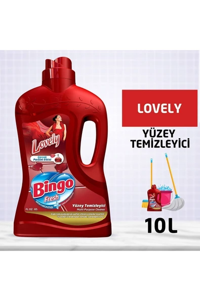 Fresh Yüzey Temizleyici 2,5 lt Lovely Ekonomi Paketi 4'lü ürün görseli 1