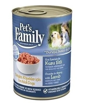 PET'S FAMİLY KUZU ETLİ KÖPEK KONSERVESİ 400 GR ürün görseli 1