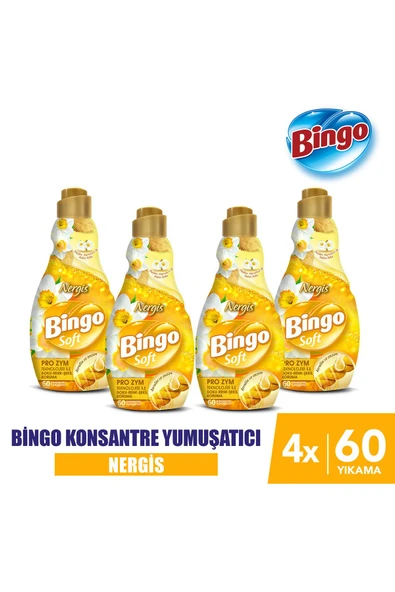 Soft Konsantre Çamaşır Yumuşatıcısı Nergis 1440 ml X 4 Adet ürün görseli 1