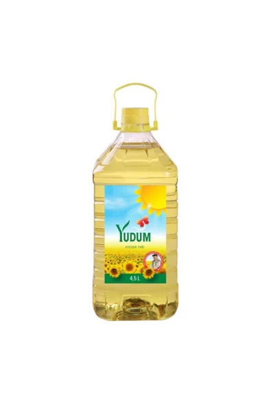 YUDUM 4,5 L DAR AĞIZLI PET AYÇİÇEK YAĞI ürün görseli 1