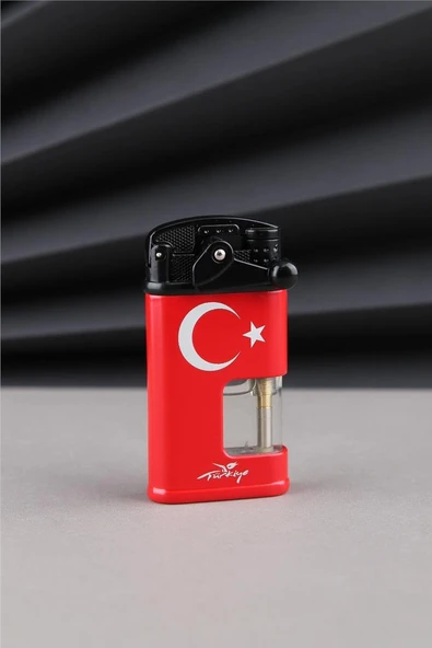 Silvio Monetti Kırmızı Türkiye Yazılı Ve Türk Bayrağı Çakmak 24CSM922MR001 ürün görseli 1