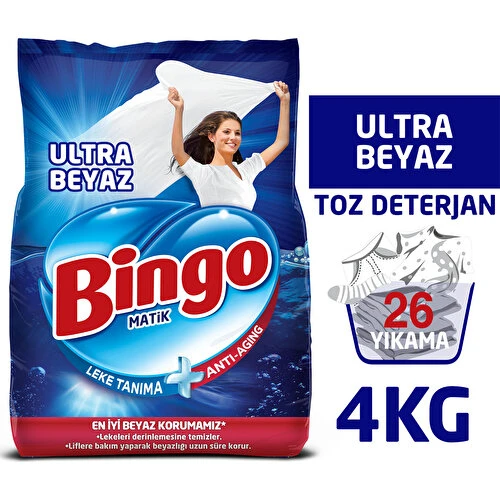 BINGO MATIK KONSANTRE 4KGX1 EKO ULTRA BEYAZ ürün görseli 1