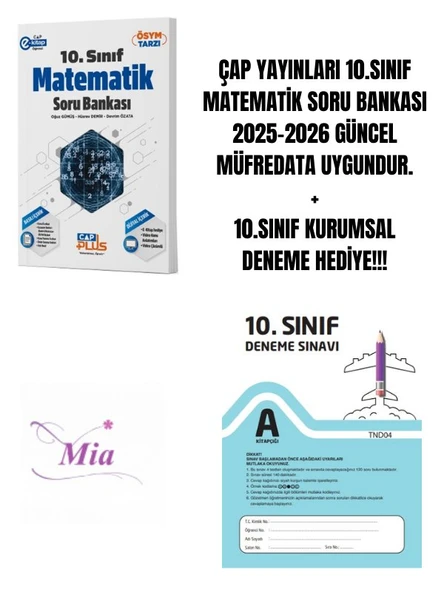 Çap 10.Sınıf Anadolu Matematik Soru Bankası ürün görseli 1
