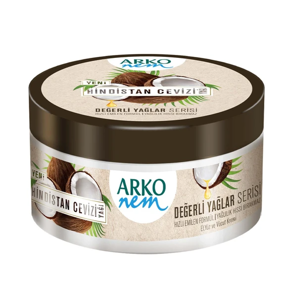 ARKO NEM KREM DEĞERLİ YAĞLAR HİNDİSTAN CEVİZİ 250 ML ürün görseli 1