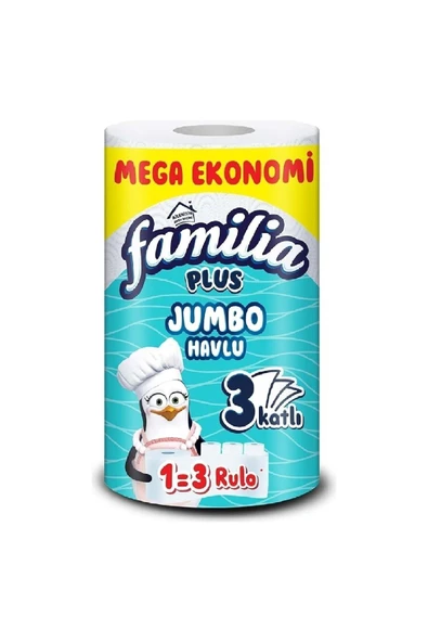 FAMILIA HAVLU PLUS 1-3 JUMBO (Familia 3 Katlı Jumbo Havlu) ürün görseli 1