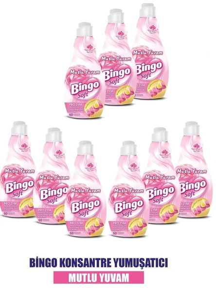 Soft Konsantre Çamaşır Yumuşatıcısı Mutlu Yuvam 1440 ml X 9 Adet ürün görseli 1