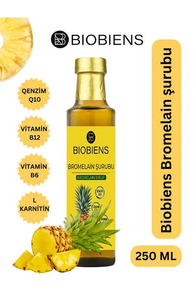 BİOBİENS BROMELAİN ŞURUBU 250 ML ürün görseli 1