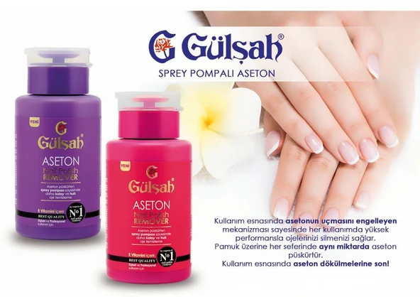 ASETON GÜLŞAH POMPALI 175ML ürün görseli 1