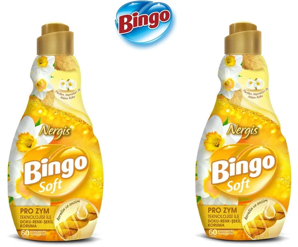 Bingo Konsantre Çamaşır Yumuşatıcısı Nergis 1440 ml x 2 Adet ürün görseli 1