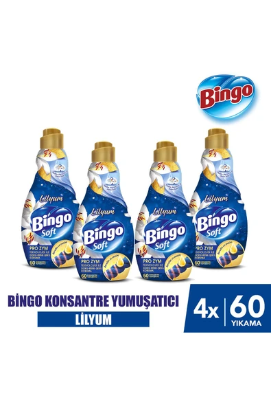 Soft Konsantre Çamaşır Yumuşatıcısı Lilyum 1440 ml X 4 Adet ürün görseli 1