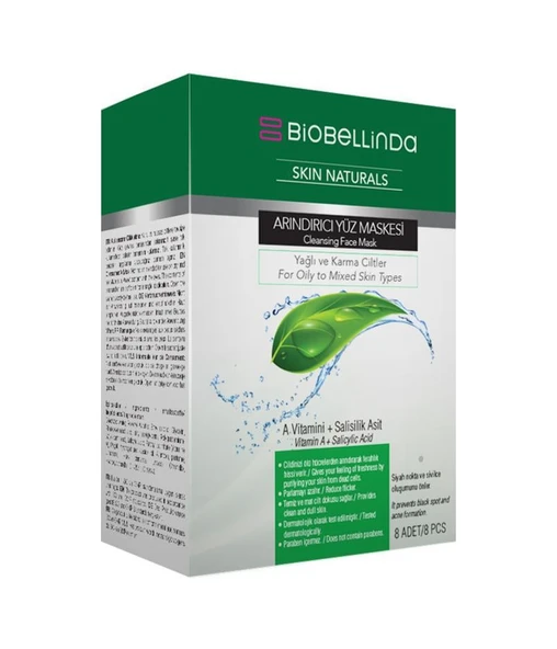 Biobellinda Arındırıcı Yüz Maskesi (8'Li Set) - 80 Ml ürün görseli 1