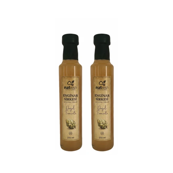 Natresh Enginar Sirkesi 2’li Set 250 ml x 2 (Doğal Fermente) ürün görseli 1