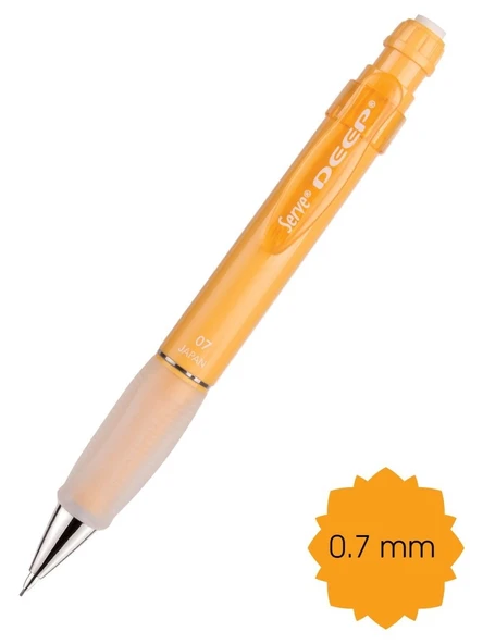 Serve Deep Pastel Hardal Sarısı Versatil Kalem 0.7 Mm ürün görseli 1
