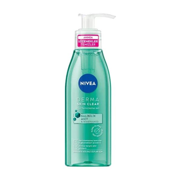 NIVEA DERMA SKIN CLEAR YÜZ TEM JEL 150ML ürün görseli 1