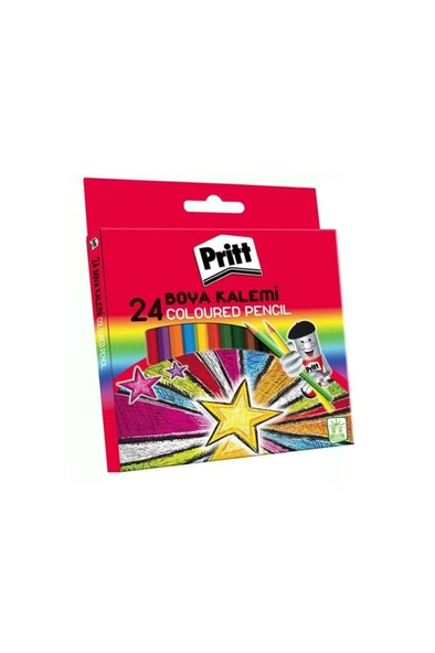 Pritt Boya Kalemi 24 Renk Karton Kutu 1221351 - Resim 2