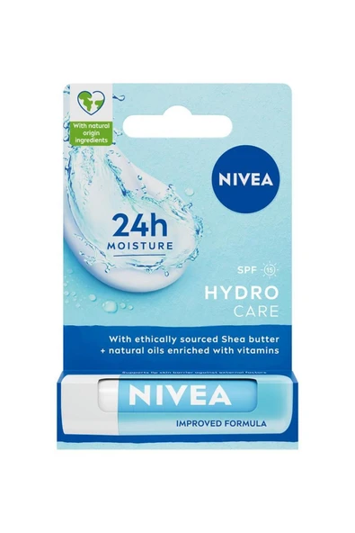 NİVEA BAKIM YAPAN DUDAK BAKIM KREMİ HYDRO CARE SPF15 4,8 GR ürün görseli 1