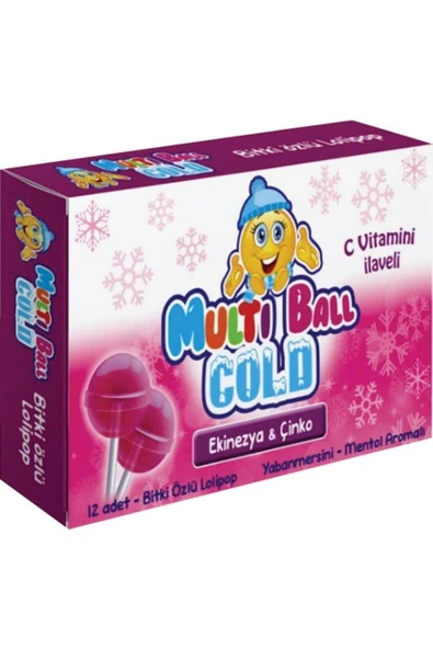 MULTIBALL COLD - ECHINECEA 12Lİ LOLİPOP ürün görseli 1