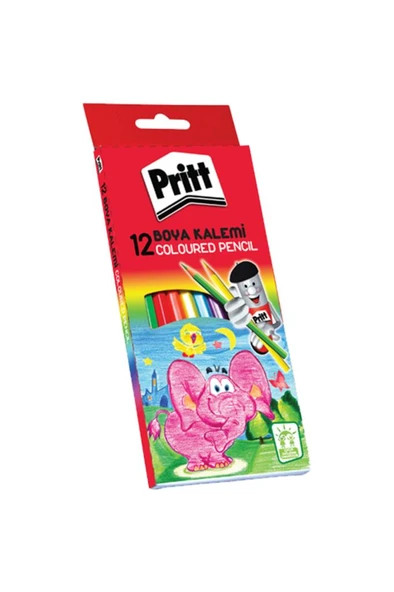 Pritt Boya Kalemi 12 Renk Karton Kutu 1219734 ürün görseli 1