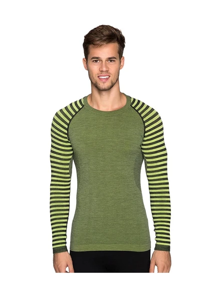 Thermoform Ultimate Merıno Erkek Seamless Termal Sweatshirt - Hzt14030-8623 Yeşil S - M ürün görseli 1