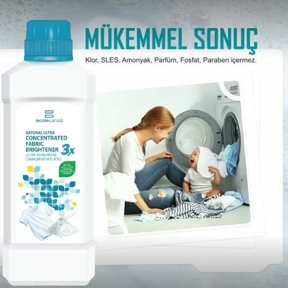 Bio Bellinda 3x Konsantre Çamaşır Tül Perde Beyazlatıcı Leke Çıkarıcı 750 G ürün görseli 1
