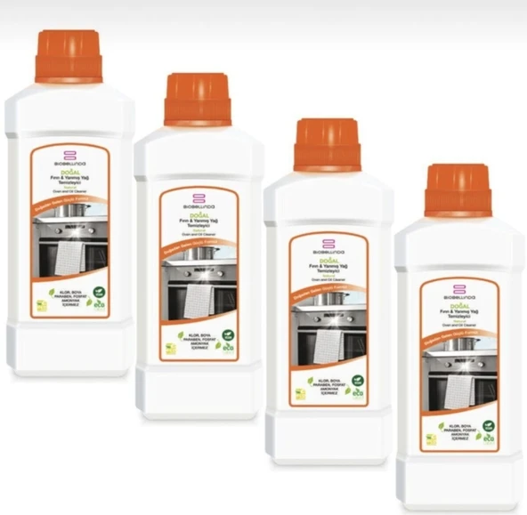 Biobellinda Fırın Ve Yanmış Yağ Temizleyici 4 Adet 4*1000 Ml Firin Ve Yanmuş Yağ Temizleyici 4 ürün görseli 1