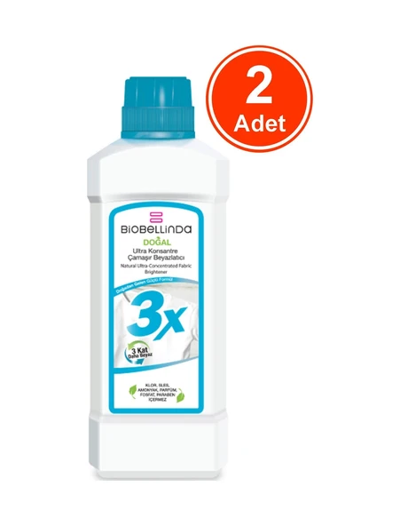Biobellinda 3x Ultra Konsantre Çamaşır Beyazlatıcı 750 G X 2 Adet ürün görseli 1