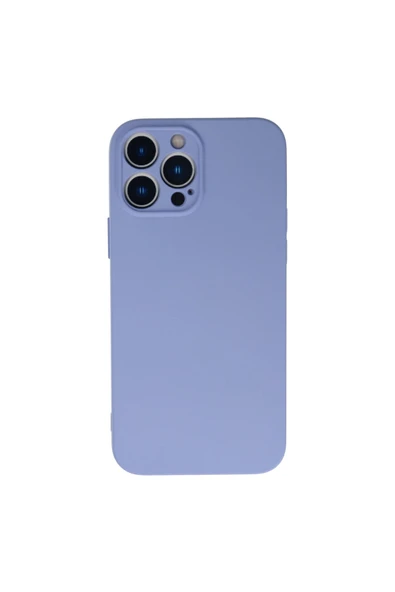 İ-Veys İphone 13 Pro Max Kılıf Nano İçi Kadife Silikon - Lila ürün görseli 1