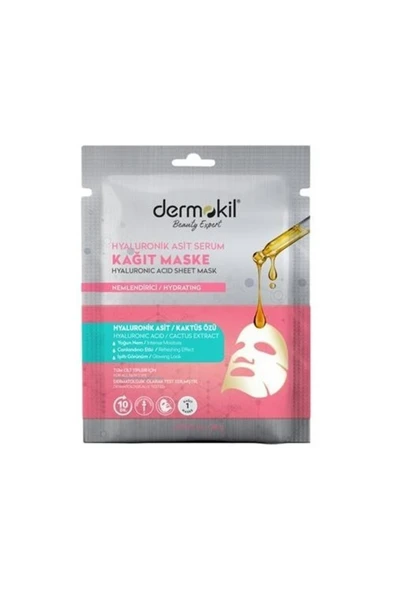 DERMOKİL HYALURONİK ASİT KAĞIT MASKE ürün görseli 1