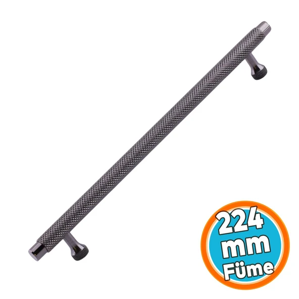 Mobilya Çekmece Mutfak Dolabı Dolap Modern Kapak Kulplar Füme Metal Kulp 224 mm ürün görseli 1