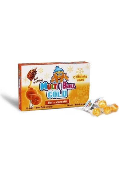 MULTIBALL COLD BAL - ZENCEFİL 12Lİ LOLİPOP ürün görseli 1