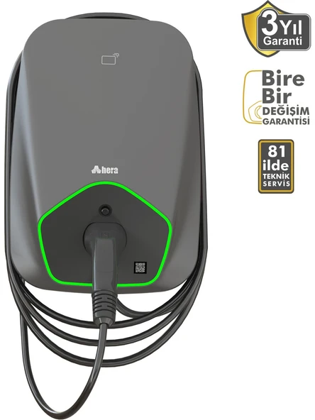 Hera ChargePack BC31C Personal 22kW Tip2 Kablolu Elektrikli Araç Şarj Ünitesi ürün görseli 1