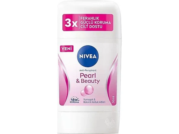 NIVEA STICK WOMEN PEARL BEAUTY 50 ML ürün görseli 1