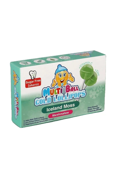 MULTIBALL COLD - ICELAND MOSS 12 Lİ LOLİPOP ürün görseli 1
