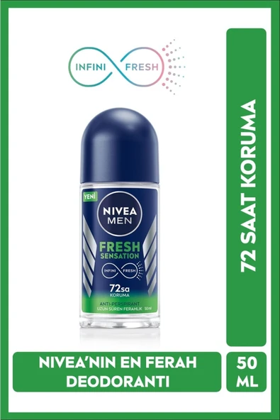 NIVEA ROLL ON BAY FRESH SENSATION 50 ML ürün görseli 1