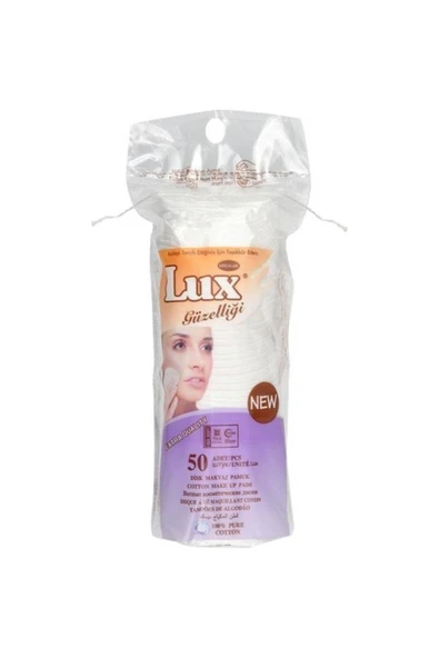 LUX DİSK MAKYAJ PAMUĞU 50'Lİ ürün görseli 1