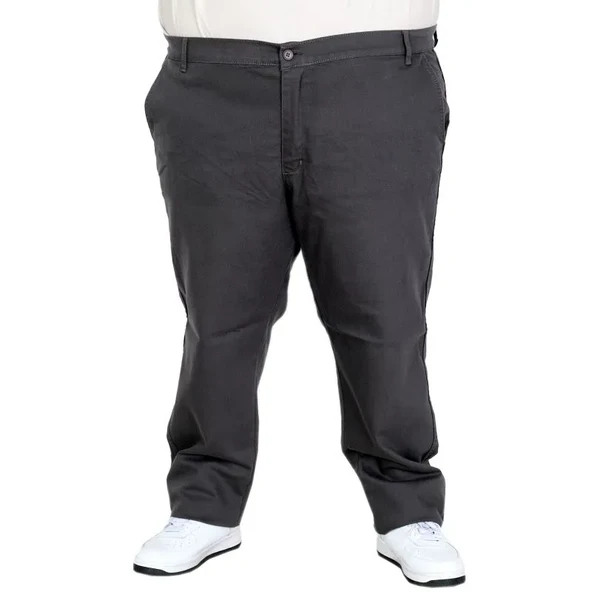 Büyük Beden Erkek Gabardin Pantolon Doğa Yan Cep 22850 Antrasit ürün görseli 1