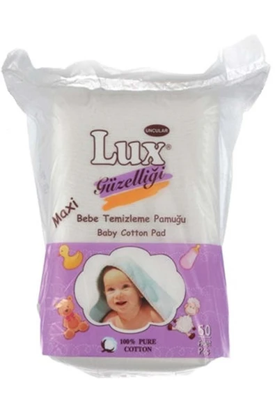 LUX LÜX BEBEK TEMİZLEME PAMUĞU 60 ADET TEKLİ PAKET ürün görseli 1