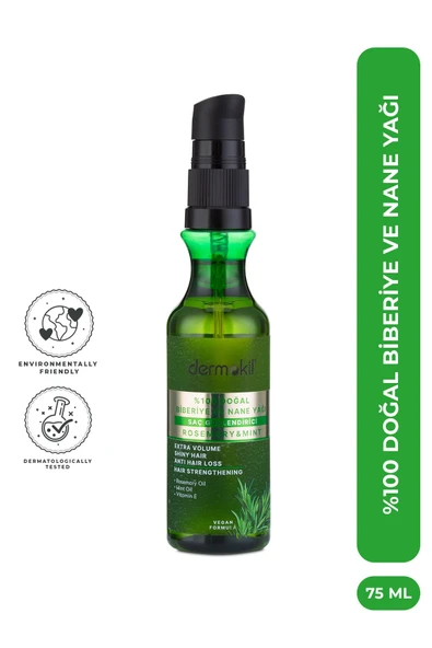 Dermokil %100 Doğal Biberiye ve Nane Yağı 75 ml ürün görseli 1