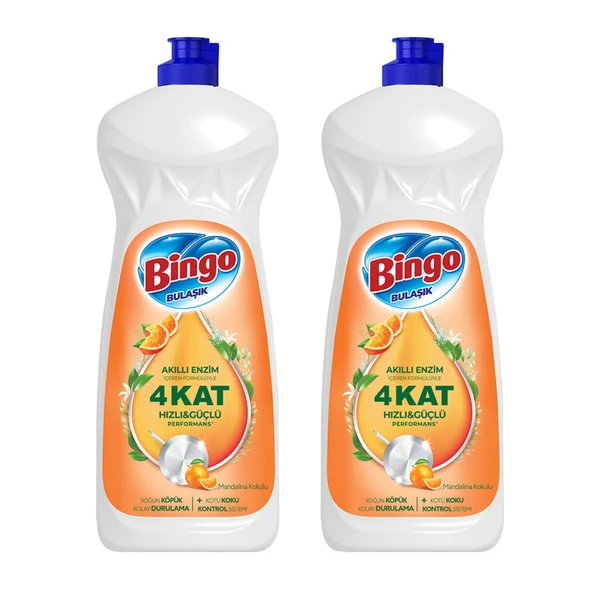 Bingo Elde Bulaşık Deterjanı Mandalina 1500 Ml x 2 Adet ürün görseli 1