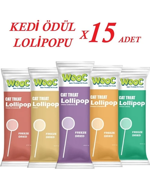Wooc Lollipop  Kedi Ödül Maması 1,4 Gr*15 ADET ürün görseli 1