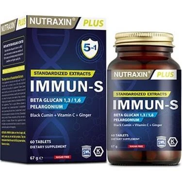 NUTRAXIN IMMUN-S 60 TABLET ürün görseli 1