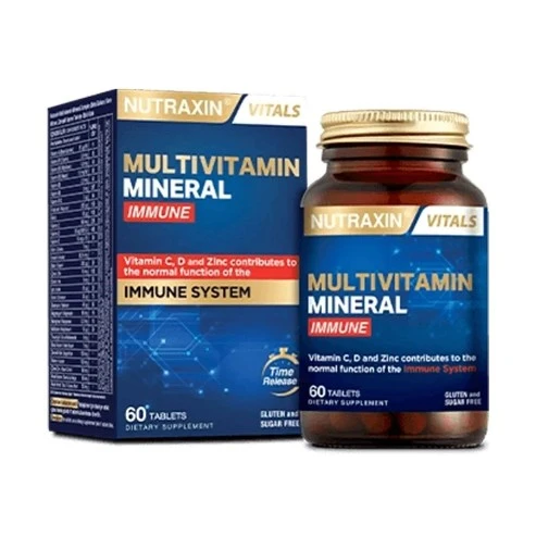 NUTRAXIN MULTİVİTAMİN MİNERAL IMMUNE 60 TABLET ürün görseli 1