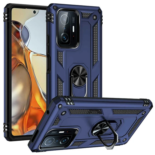 Zore Xiaomi Mi 11T 5G Kılıf Zore Vega Kapak Mavi ürün görseli 1