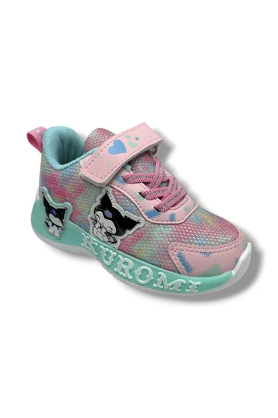 Cakgo Kuromi 724-26 Anorak Parlak Deri Anatomik Kız Çocuk Sneaker Pembe Yeşil 31-35 ürün görseli 1