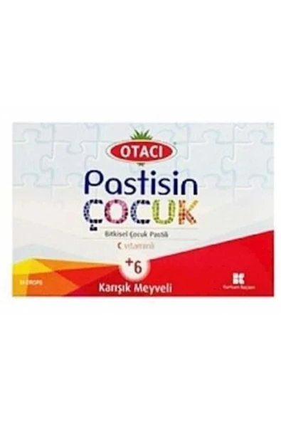 OTACI PASTİSİN ÇOCUK C VİTAMİNLİ KARIŞIK MEYVELİ 24 PASTİL ürün görseli 1