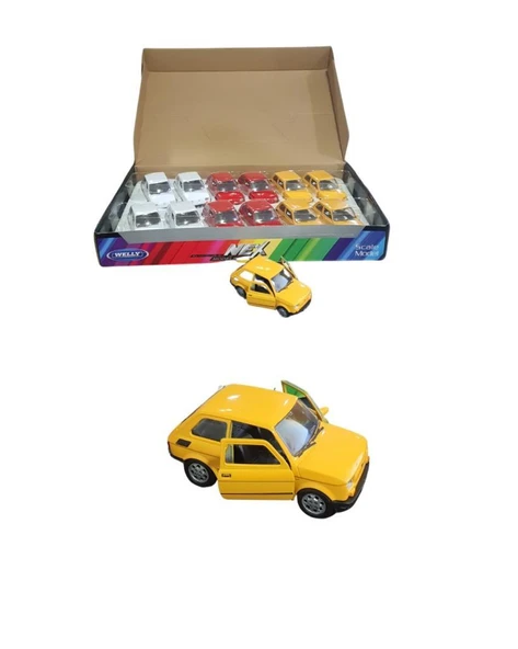 Welly Fiat 126 Sarı 1/36 Model Araba ürün görseli 1