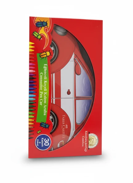 Faber Castell Eğlenceli 30 Keçeli Kalem Araba (Kumbara Özellikli) ürün görseli 1