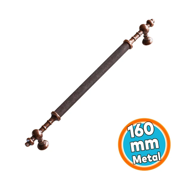Mobilya Mutfak Çekmece Dolap Dolabı Kulpu Kulbu Kulpları Eskitme Antik Bakır Metal 160 mm ürün görseli 1