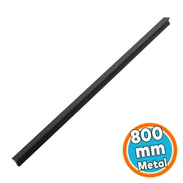 Metal Kulp 3 Vidalı Mobilya Çekmece Dolap Kapak Kulpları Premium Mat Siyah 800 mm 80 cm Uzun ürün görseli 1